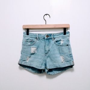 Pacsun distressed high waisted shorts